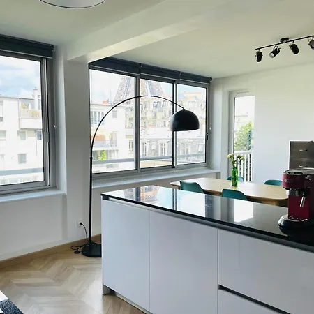 Daire Superb Flat With Iconic Eiffel Tower View *